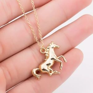 Gold Filled Horse Necklace